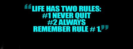 Life Rules Facebook Covers